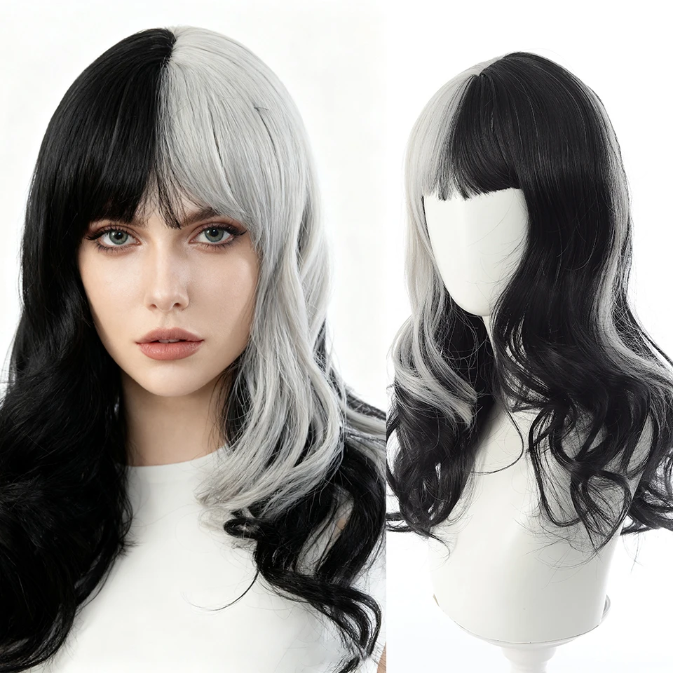 Long Curly Wave With Bangs Synthetic Fiber Wig Suitable For Women's Daily Party Cosplay Music Festival Christmas Fashion Wig
Long Curly Wave With Bangs Synthetic Fiber Wig Suitable For Women's Daily Party Cosplay Music Festival Christmas Fashion Wig