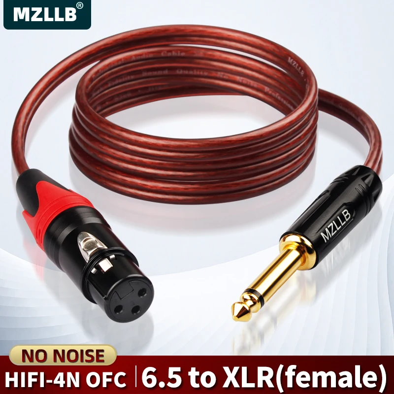 MZLLB 6.5mm to XLR female audio cablemicrophone cable HIFI Mixer / Sound card / Effects unit connected to AMP / speakers
MZLLB 6.5mm to XLR female audio cablemicrophone cable HIFI Mixer / Sound card / Effects unit connected to AMP / speakers