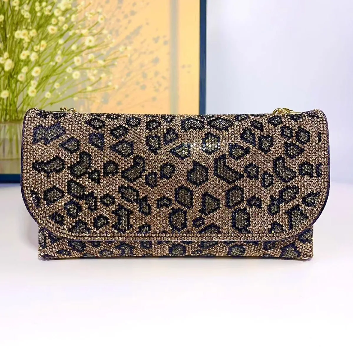 Rhinestones Leopard Print Shiny Hands Full Of Diamonds Women's Shoulder Bag Messenger Bag Bolsos De Diseñador Lujo Clutch Purses
Rhinestones Leopard Print Shiny Hands Full Of Diamonds Women's Shoulder Bag Messenger Bag Bolsos De Diseñador Lujo Clutch Purses