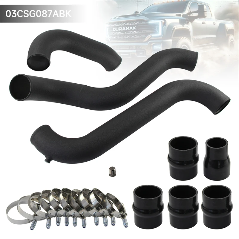 Performance Upgrade Intercooler Pipe & Boot Hose Clamp Kit For 11-16 GMC CHEVY 6.6L LML Duramax V8 Diesel Aluminum Black/Silver
Performance Upgrade Intercooler Pipe & Boot Hose Clamp Kit For 11-16 GMC CHEVY 6.6L LML Duramax V8 Diesel Aluminum Black/Silver