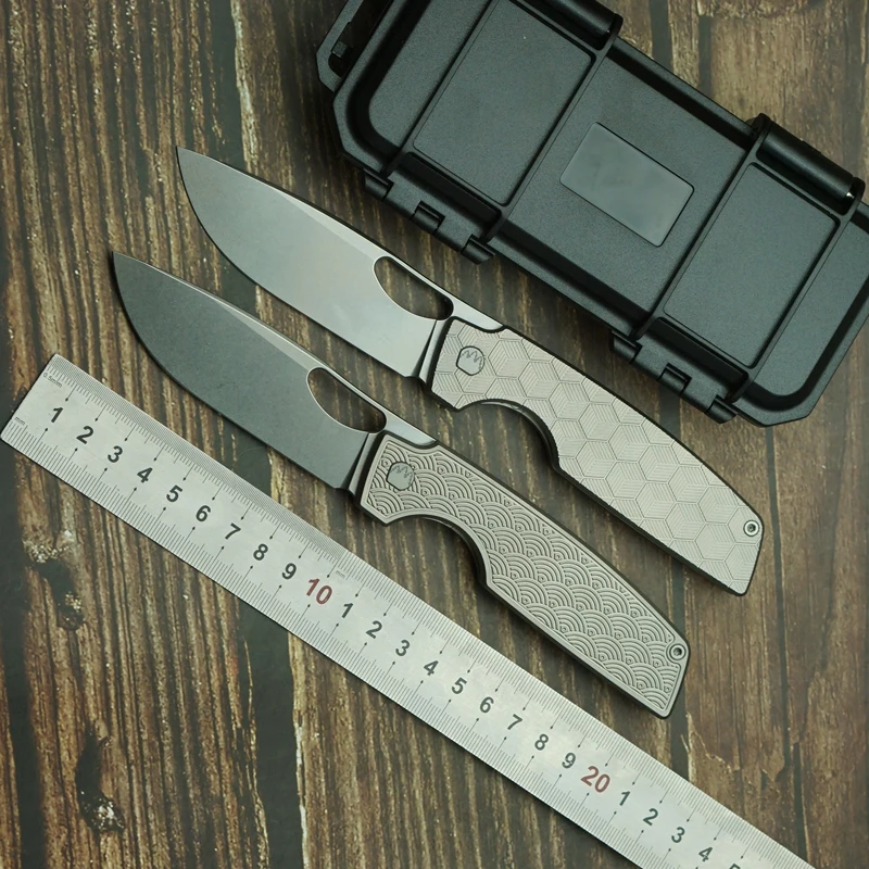 New Cedar Folding Knife 154CM Blade Titanium Alloy Handle Ceramic Bearings Outdoor Camping Survival Pocket EDC Tool
New Cedar Folding Knife 154CM Blade Titanium Alloy Handle Ceramic Bearings Outdoor Camping Survival Pocket EDC Tool