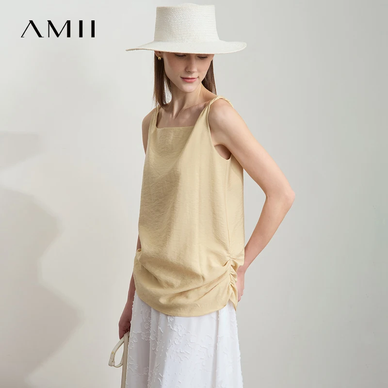 AMII Casual Summer Camisole Tops Women 2025 Solid Office Lady Straight Top Woman New Fashion Loose Sleeveless Clothing 12522032
AMII Casual Summer Camisole Tops Women 2025 Solid Office Lady Straight Top Woman New Fashion Loose Sleeveless Clothing 12522032