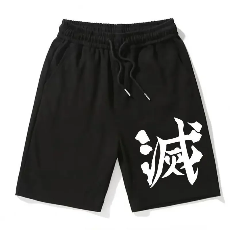 Шорты Ghost Extermination Blade, мужские летние спортивные штаны стандартного выпуска с карманами, модные брюки с пятью точками, пары в одном стиле
Шорты Ghost Extermination Blade, мужские летние спортивные штаны стандартного выпуска с карманами, модные брюки с пятью точками, пары в одном стиле