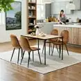 Dining Chairs Set Of 4, Upholstered Side Chairs For Family Dining Room Or Restaurant Suede
Dining Chairs Set Of 4, Upholstered Side Chairs For Family Dining Room Or Restaurant Suede