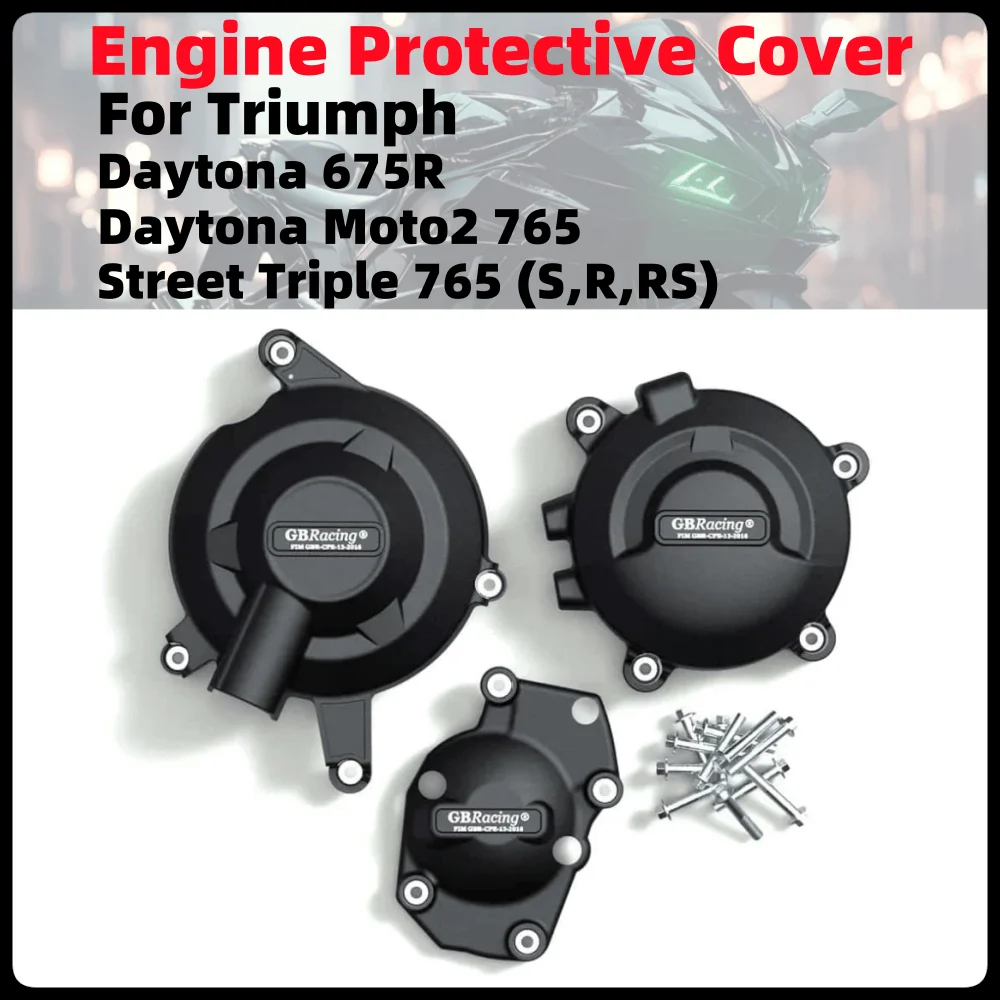 For Triumph DAYTONA 675R 2013 - 2016 STREET TRIPLE 765 ( S , R & RS ) 2017-2023 2024 For GB Racing Engine Protective Cover
For Triumph DAYTONA 675R 2013 - 2016 STREET TRIPLE 765 ( S , R & RS ) 2017-2023 2024 For GB Racing Engine Protective Cover
