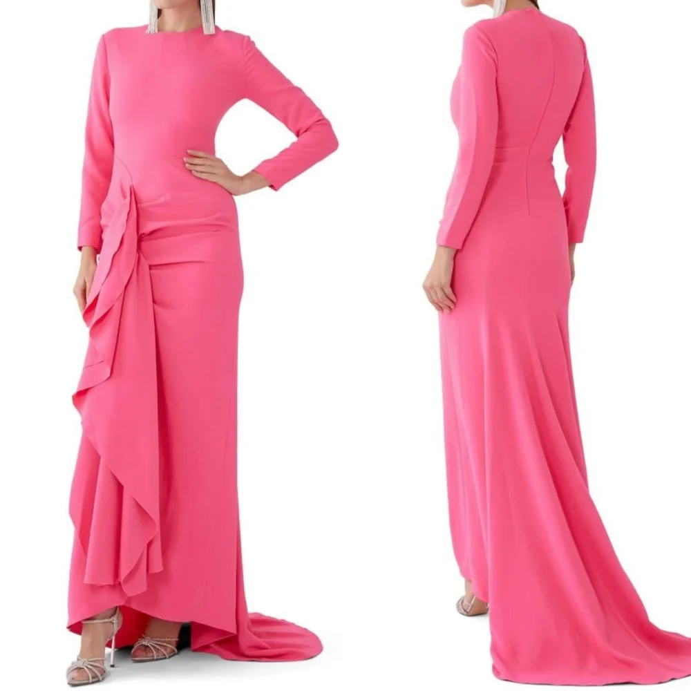 Customized Matching Simple Jersey Pleat Ruched Mermaid Scoop Neck Long Dresses Bespoke Occasion Dresses Exquisite High Quality
Customized Matching Simple Jersey Pleat Ruched Mermaid Scoop Neck Long Dresses Bespoke Occasion Dresses Exquisite High Quality