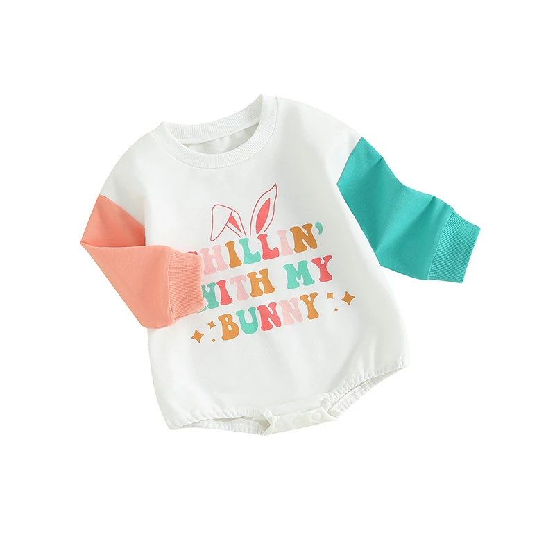 Wankitoi Newborn Infant Baby Girls Boys Easter Romper Bunny Letter Print Patchwork Long Sleeve Round Neck Jumpsuit
Wankitoi Newborn Infant Baby Girls Boys Easter Romper Bunny Letter Print Patchwork Long Sleeve Round Neck Jumpsuit