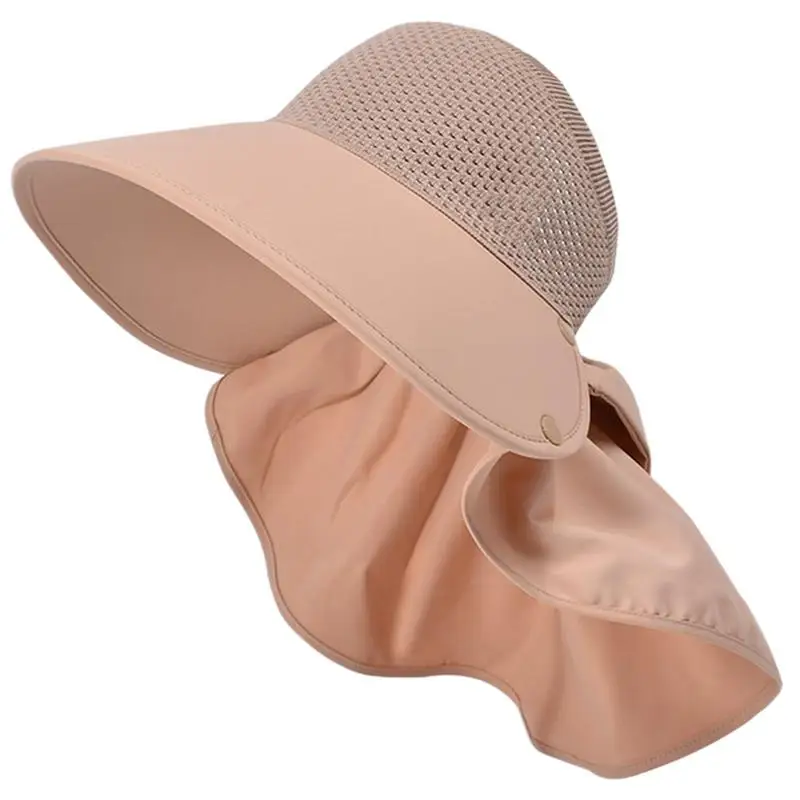 Sun Protection Hat Hollow Top Sun Hats With Removable Shawl Bucket Fishing Outdoor Caps For Hiking Outdoor Beach Girlfriend
Sun Protection Hat Hollow Top Sun Hats With Removable Shawl Bucket Fishing Outdoor Caps For Hiking Outdoor Beach Girlfriend