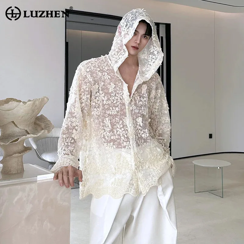 LUZHEN 2026 New Fashion Gauze Embroidery Floral Original Handsome Hooded Shirts Men's High Quality Holiday Casual Clothes JY6186
LUZHEN 2026 New Fashion Gauze Embroidery Floral Original Handsome Hooded Shirts Men's High Quality Holiday Casual Clothes JY6186
