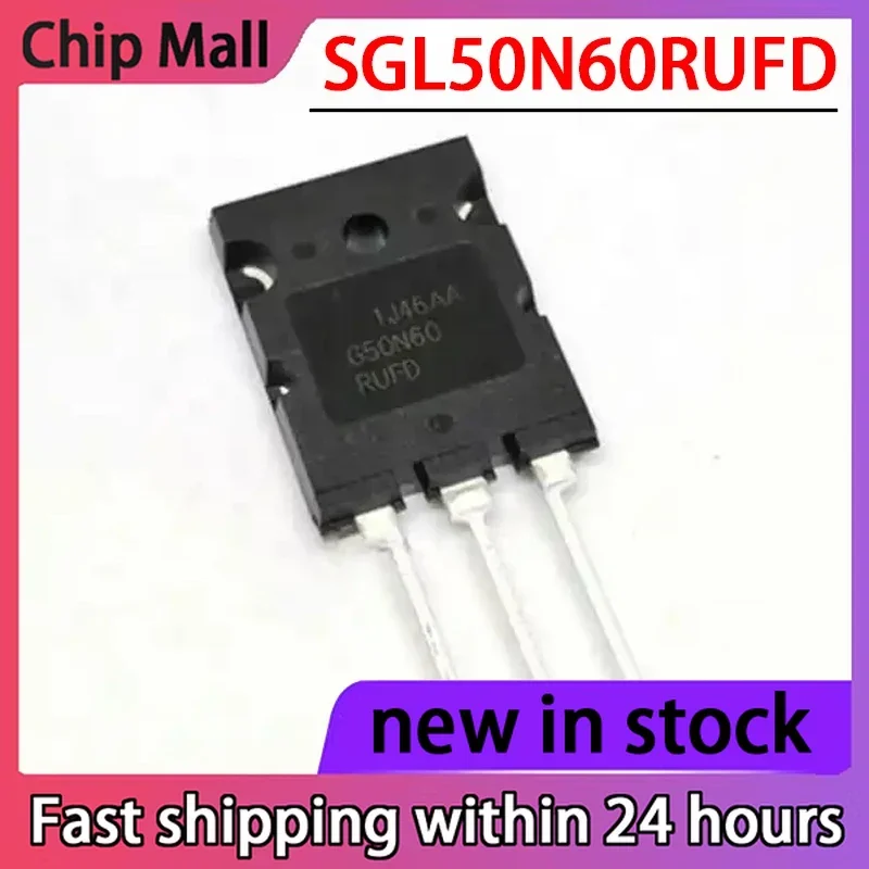 5PCS SGL50N60RUFD G50N60RUFD High-power Transistor IGBT 50A/600V Brand New Stock
5PCS SGL50N60RUFD G50N60RUFD High-power Transistor IGBT 50A/600V Brand New Stock
