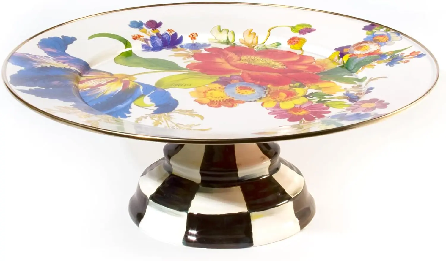 Large White Flower Market Round Cake Stand, Enamel Pedestal Platter for Elegant Dessert Display
Large White Flower Market Round Cake Stand, Enamel Pedestal Platter for Elegant Dessert Display