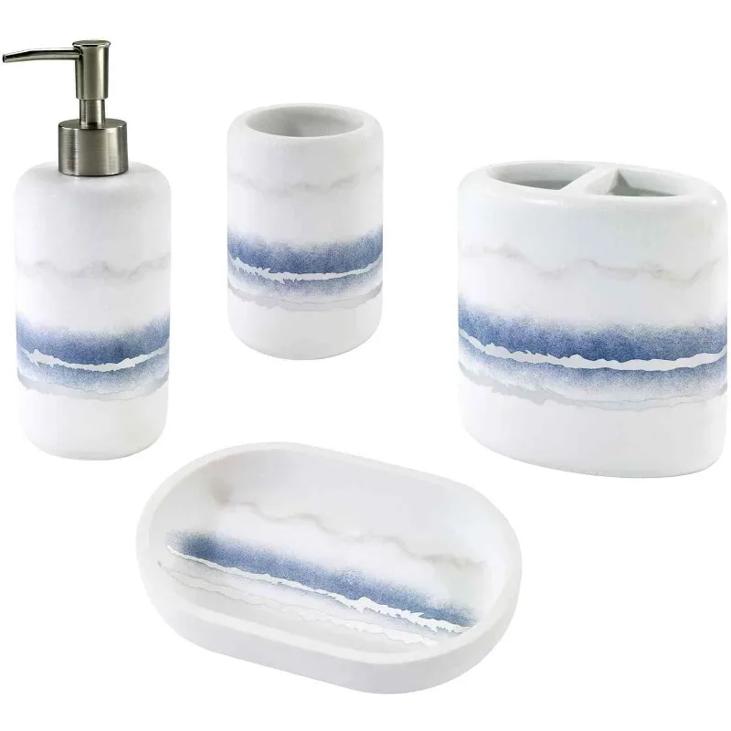 Accessory Set, Resin Countertop Accessories, Marble Inspired Bathroom Essentials (Murano Collection)
Accessory Set, Resin Countertop Accessories, Marble Inspired Bathroom Essentials (Murano Collection)