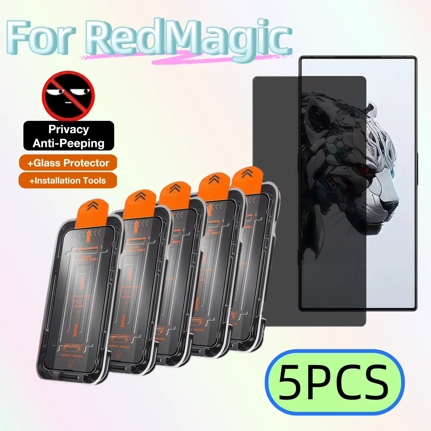 5PCS Ultrasonic Dust-Free & Bubble-Free Privacy Tempered Glass Screen Protector for ZTE Nubia RedMagic 8/8S/9/9S/10/10S/11 Pro
5PCS Ultrasonic Dust-Free & Bubble-Free Privacy Tempered Glass Screen Protector for ZTE Nubia RedMagic 8/8S/9/9S/10/10S/11 Pro