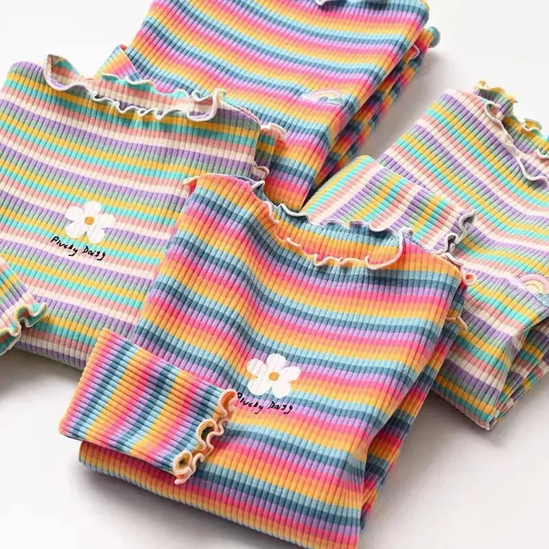 Children's T-Shirts Color Stripe Flower Printing Kids Clothes for 2 To 6 Years Girls Tshirts Boutique Outfits for Girls
Children's T-Shirts Color Stripe Flower Printing Kids Clothes for 2 To 6 Years Girls Tshirts Boutique Outfits for Girls