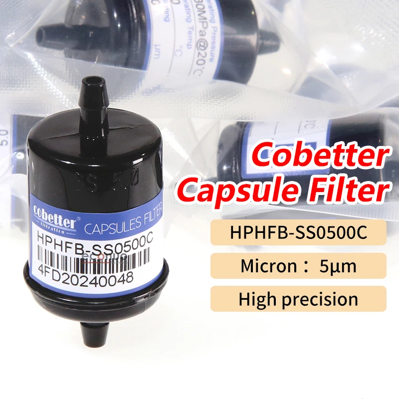 Cobetter High Precision 2-way Capsule Ink Filter UV Black HPHFB-SS0500C 5μ For Docan Flora Textile Machine Inkjet Printer
Cobetter High Precision 2-way Capsule Ink Filter UV Black HPHFB-SS0500C 5μ For Docan Flora Textile Machine Inkjet Printer