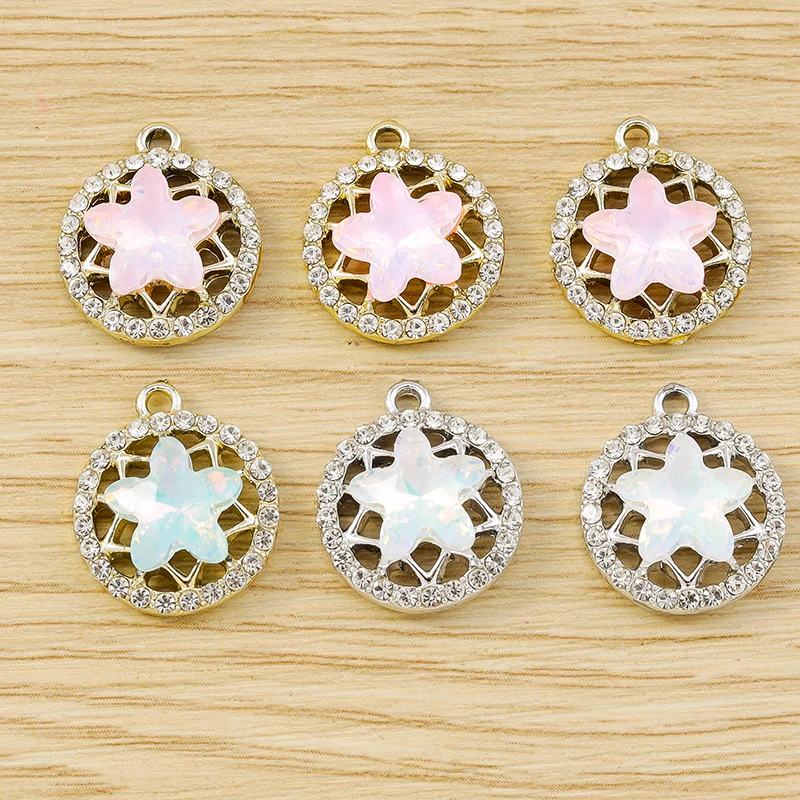 10pcs 15x17mm Cute Crystal Star Charms Pendants for Jewelry Making Drop Earrings Necklaces Bracelets DIY Handmade Craft Supplies
10pcs 15x17mm Cute Crystal Star Charms Pendants for Jewelry Making Drop Earrings Necklaces Bracelets DIY Handmade Craft Supplies