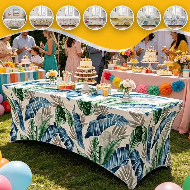 4/6/8FT Elastic Fitted Stretch Tablecloth Wildflower Butterfly Print Rectangular Spandex Table Cover for Party Picnic Home Decor
4/6/8FT Elastic Fitted Stretch Tablecloth Wildflower Butterfly Print Rectangular Spandex Table Cover for Party Picnic Home Decor