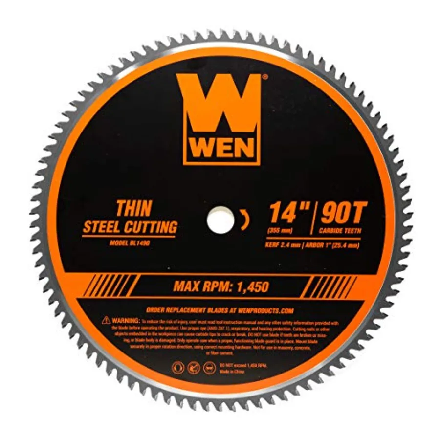 BL1490 14-Inch 90-Tooth Carbide-Tipped Professional Metal Saw Blade for Thin Steel CuttingBlack
BL1490 14-Inch 90-Tooth Carbide-Tipped Professional Metal Saw Blade for Thin Steel CuttingBlack