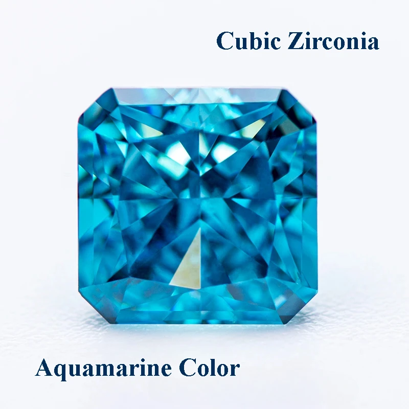 Cubic Zirconia Crushed Ice Cut Asscher Shape Aquamarine Color Charms Beads for Diy Jewelry Making Rings Materials No Certificate
Cubic Zirconia Crushed Ice Cut Asscher Shape Aquamarine Color Charms Beads for Diy Jewelry Making Rings Materials No Certificate