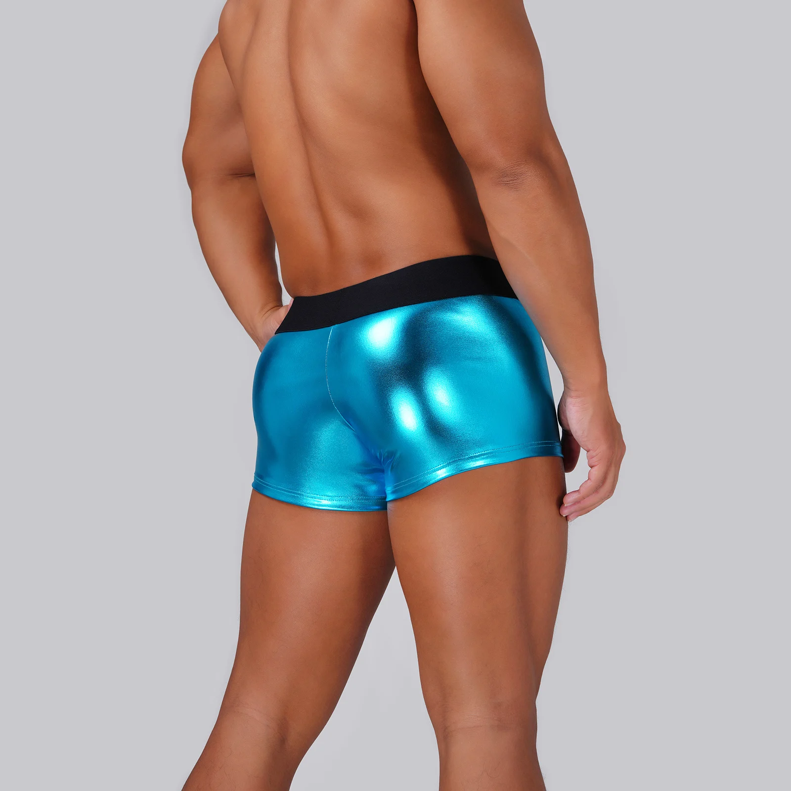 Men Cockring Underwear Faux Leather Front Hole Pouch Boxers Wide Waistband Men Sexy Underwear Shiny Fetish Lingerie Boxershorts
Men Cockring Underwear Faux Leather Front Hole Pouch Boxers Wide Waistband Men Sexy Underwear Shiny Fetish Lingerie Boxershorts
