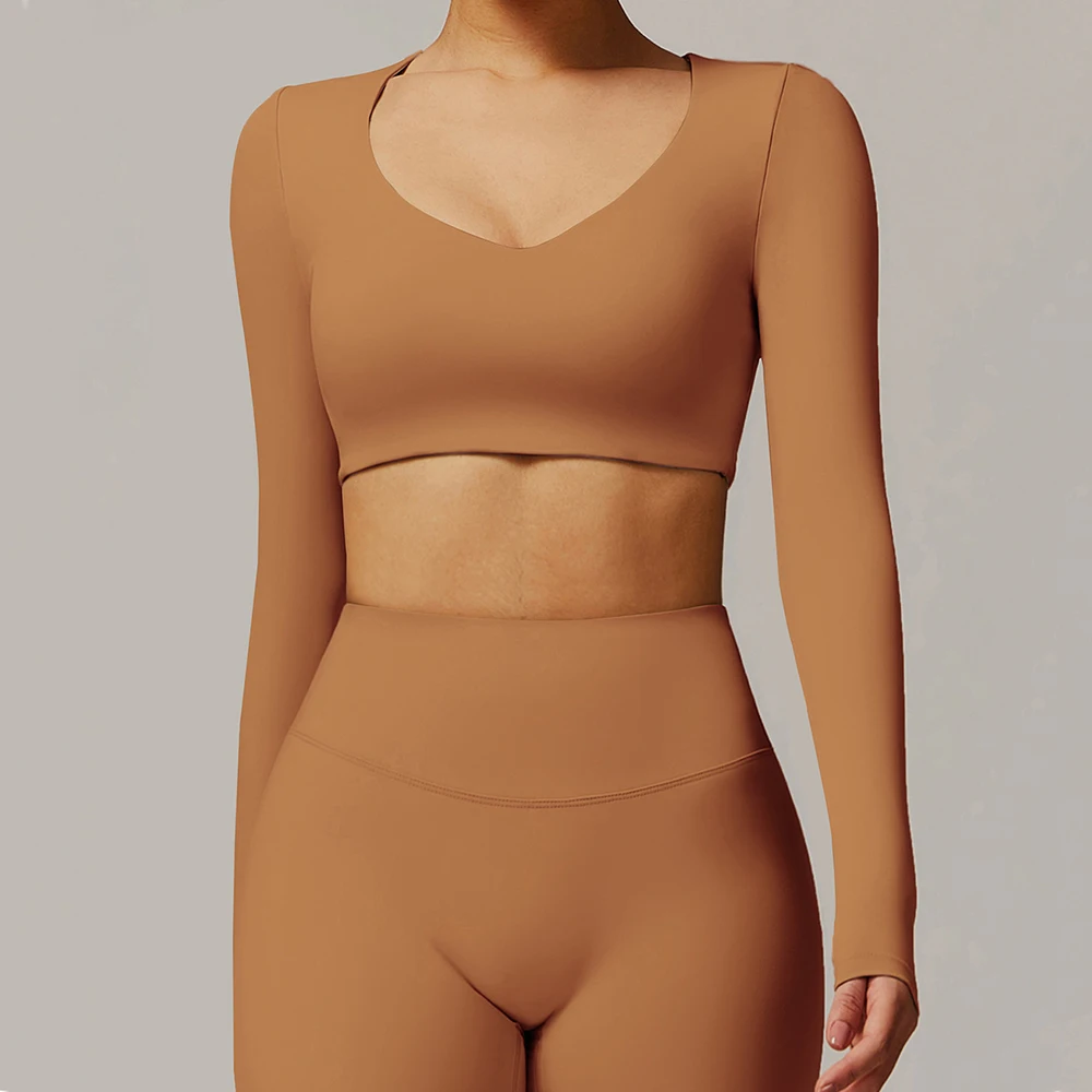 Fitness Long Sleeve Crop Top T-Shirt Workout Top Gym Pilates Clothes Women Active Wear Sport Shirt Elastic Fitness Yoga Clothing
Fitness Long Sleeve Crop Top T-Shirt Workout Top Gym Pilates Clothes Women Active Wear Sport Shirt Elastic Fitness Yoga Clothing
