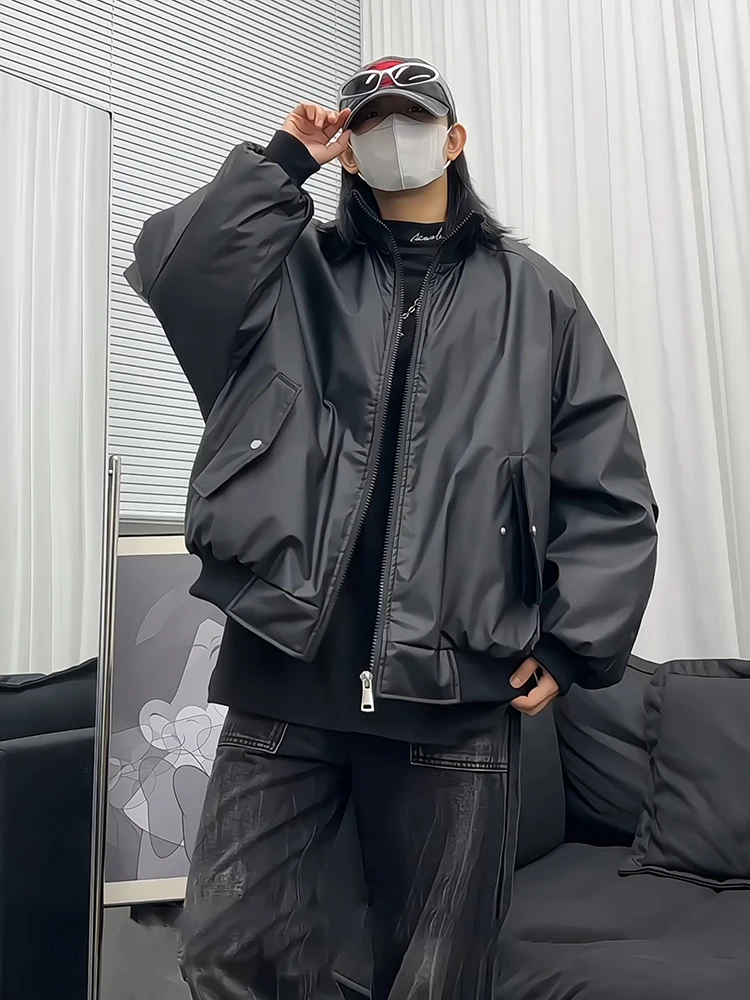 Мужская зимняя куртка-косуха из искусственной кожи с утеплением, износостойкая, теплая, повседневная верхняя одежда в бейсбольном стиле
Мужская зимняя куртка-косуха из искусственной кожи с утеплением, износостойкая, теплая, повседневная верхняя одежда в бейсбольном стиле