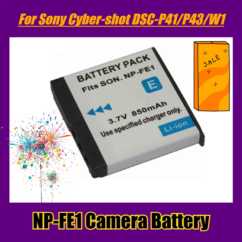 NP-FE1 Аккумулятор для камеры 3,7 В 850 мАч для Sony Cyber-shot DSC-P41/P43/W1
NP-FE1 Аккумулятор для камеры 3,7 В 850 мАч для Sony Cyber-shot DSC-P41/P43/W1