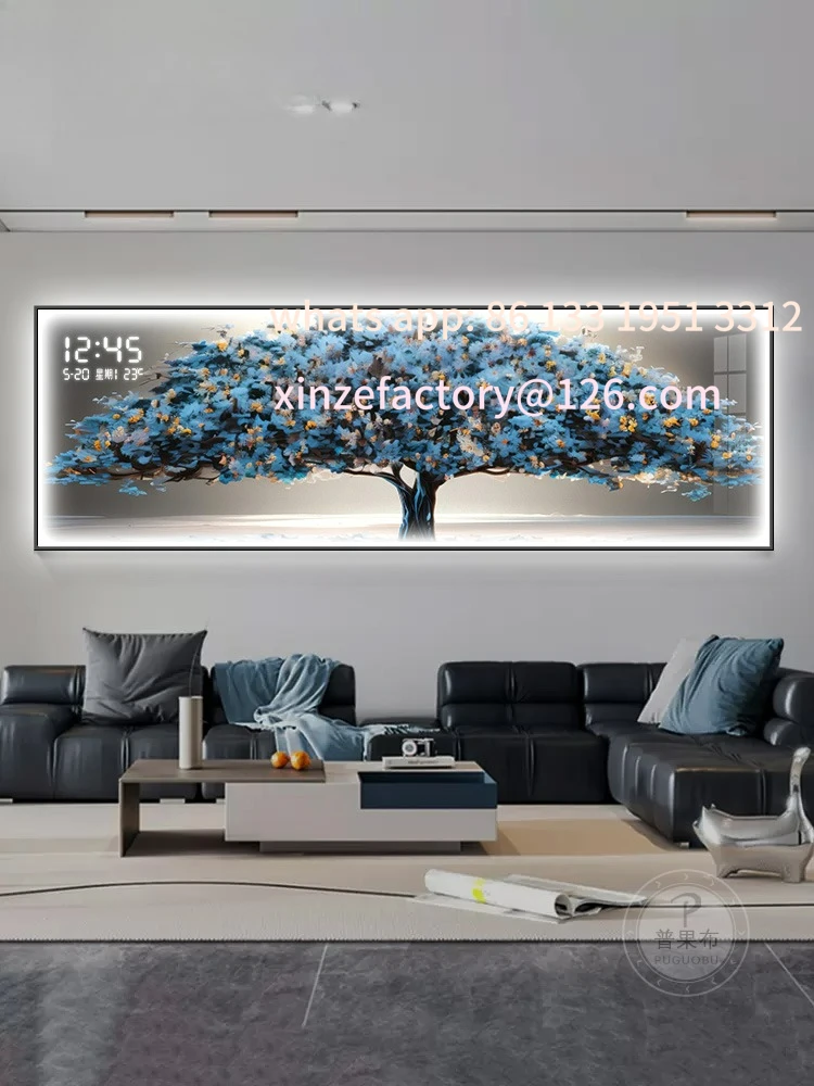 Customizable Fortune Tree Living Room Decorative Painting Electronic Screen Clock LED Luminous Sofa Background Wall Painting
Customizable Fortune Tree Living Room Decorative Painting Electronic Screen Clock LED Luminous Sofa Background Wall Painting
