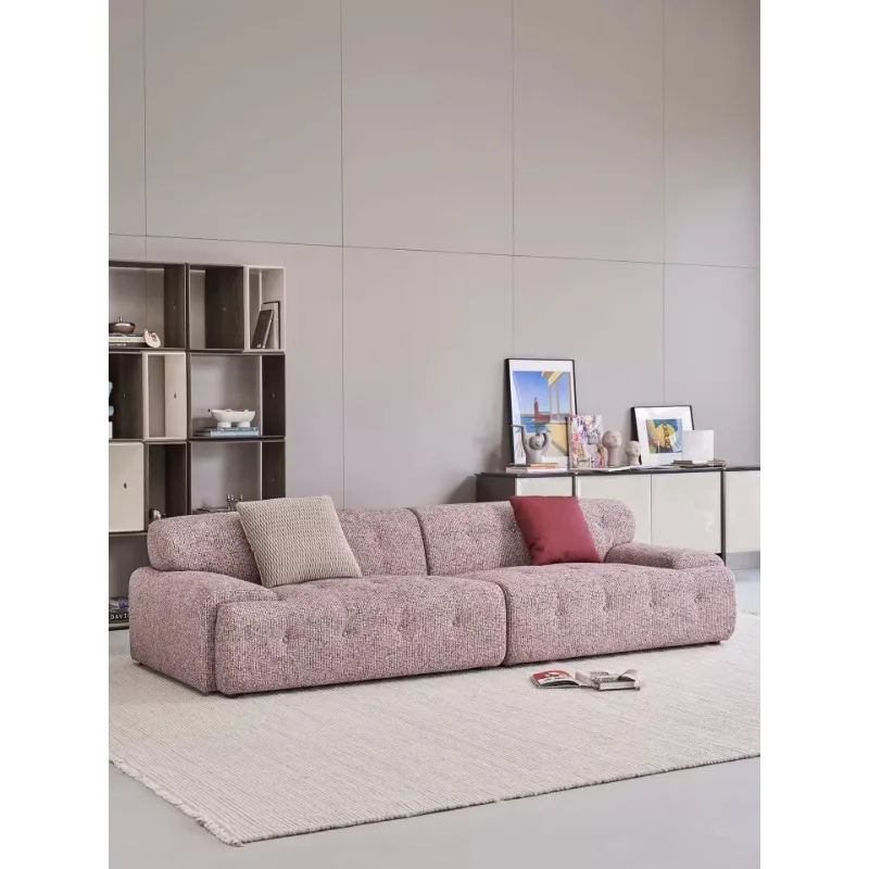 Fabric sofa/French cream pink high-quality cotton and linen sofa large reclining position
Fabric sofa/French cream pink high-quality cotton and linen sofa large reclining position