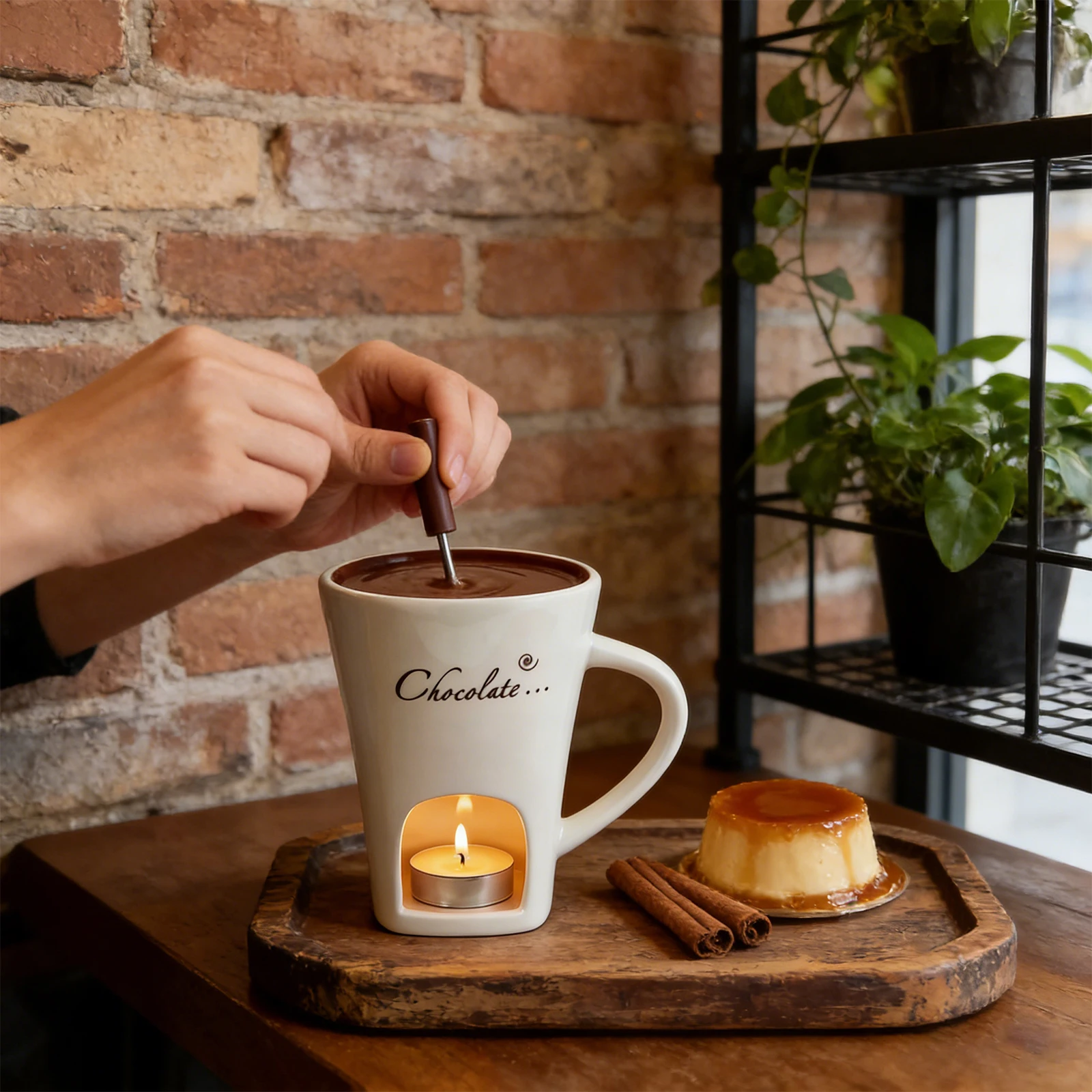 Chocolate Fondue Mug with Fork Portable and Easy To Use Chocolate Hot Pot Cup Without Tealights for Date Night and More
Chocolate Fondue Mug with Fork Portable and Easy To Use Chocolate Hot Pot Cup Without Tealights for Date Night and More