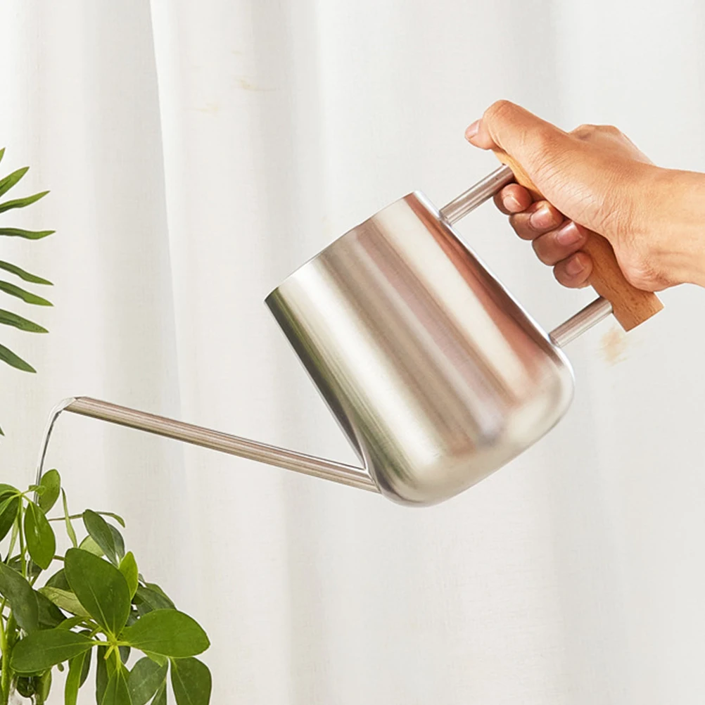 Stainless Steel Watering Can 900ML Durable Metal Garden Kettle Wooden Handle Plants Flowers Long Spout Portable
Stainless Steel Watering Can 900ML Durable Metal Garden Kettle Wooden Handle Plants Flowers Long Spout Portable