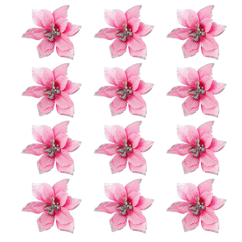 32pcs Christmas Flower Decorations Lifelike Glitter Tree Adornments Simulated Fake Flowers For Home Office Party Bar Decoration
32pcs Christmas Flower Decorations Lifelike Glitter Tree Adornments Simulated Fake Flowers For Home Office Party Bar Decoration