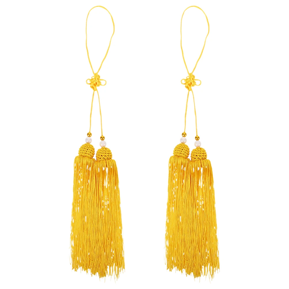 2Pcs Chinese Sword Tassels Secure Hanging Design for Taichi Martial Arts Sword Accessory Competition Decoration
2Pcs Chinese Sword Tassels Secure Hanging Design for Taichi Martial Arts Sword Accessory Competition Decoration