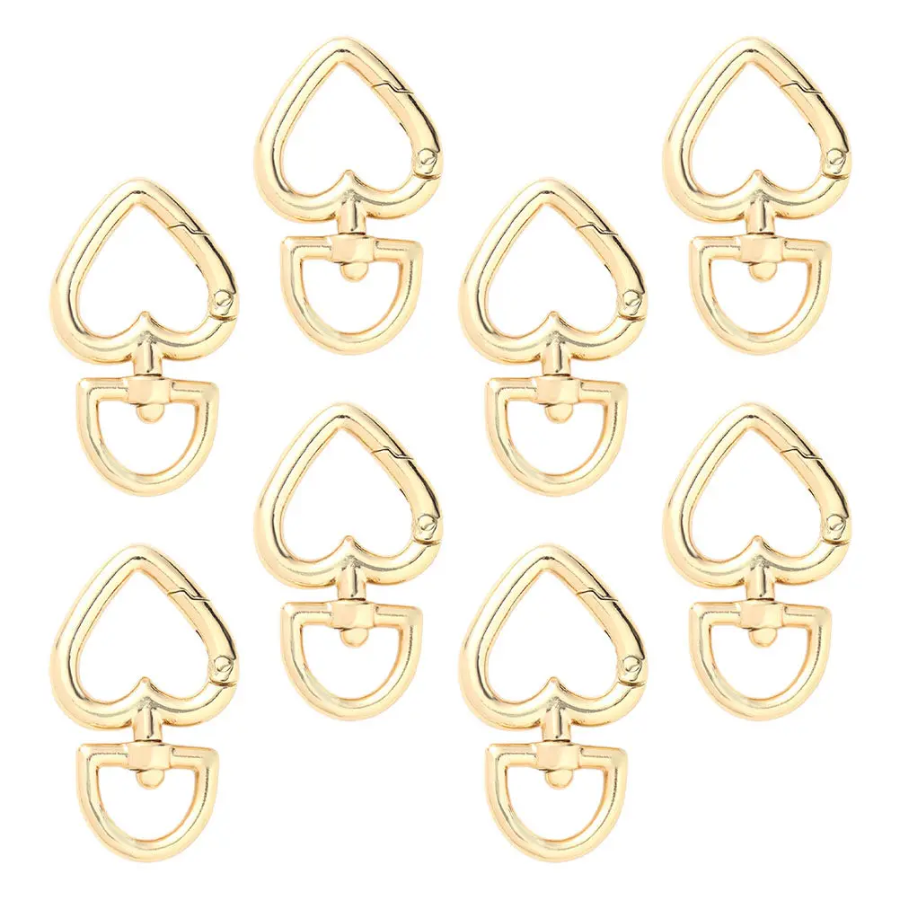 8Pcs Heart Shaped Metal Carabiner Clips Swivel Spring Keychain Clasps DIY Craft Hooks for Key Holder Bag Buckle Accessories
8Pcs Heart Shaped Metal Carabiner Clips Swivel Spring Keychain Clasps DIY Craft Hooks for Key Holder Bag Buckle Accessories
