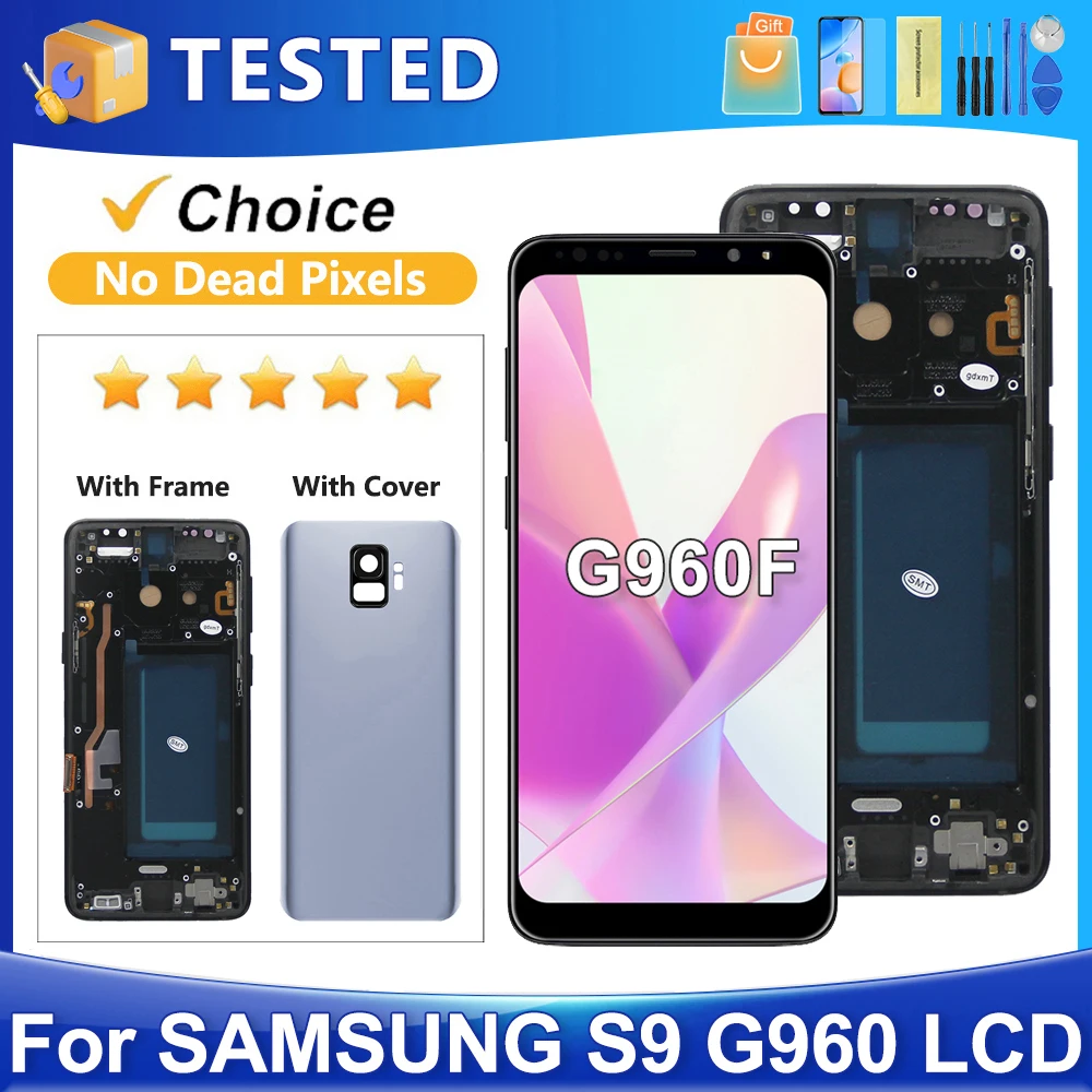 S9 для Samsung протестировано для G960F G960 G960U G960W G960N G960X ЖК-дисплей с дигитайзером сенсорного экрана в сборе Замена
S9 для Samsung протестировано для G960F G960 G960U G960W G960N G960X ЖК-дисплей с дигитайзером сенсорного экрана в сборе Замена