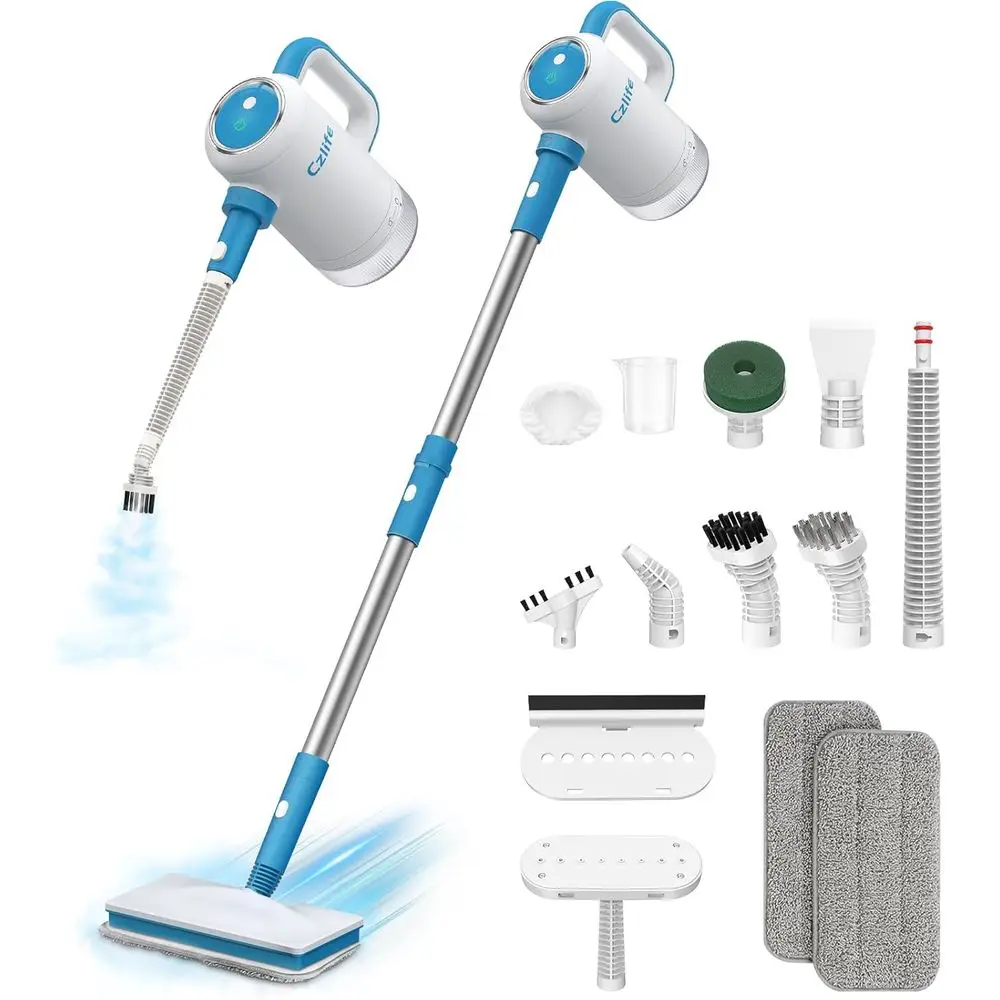 Czlie 13-in-1 Steam Mop, Handheld Steam Cleaner or Home and loor Cleaning, loor Steamers or Hardwood and Tile with Attachments,
Czlie 13-in-1 Steam Mop, Handheld Steam Cleaner or Home and loor Cleaning, loor Steamers or Hardwood and Tile with Attachments,