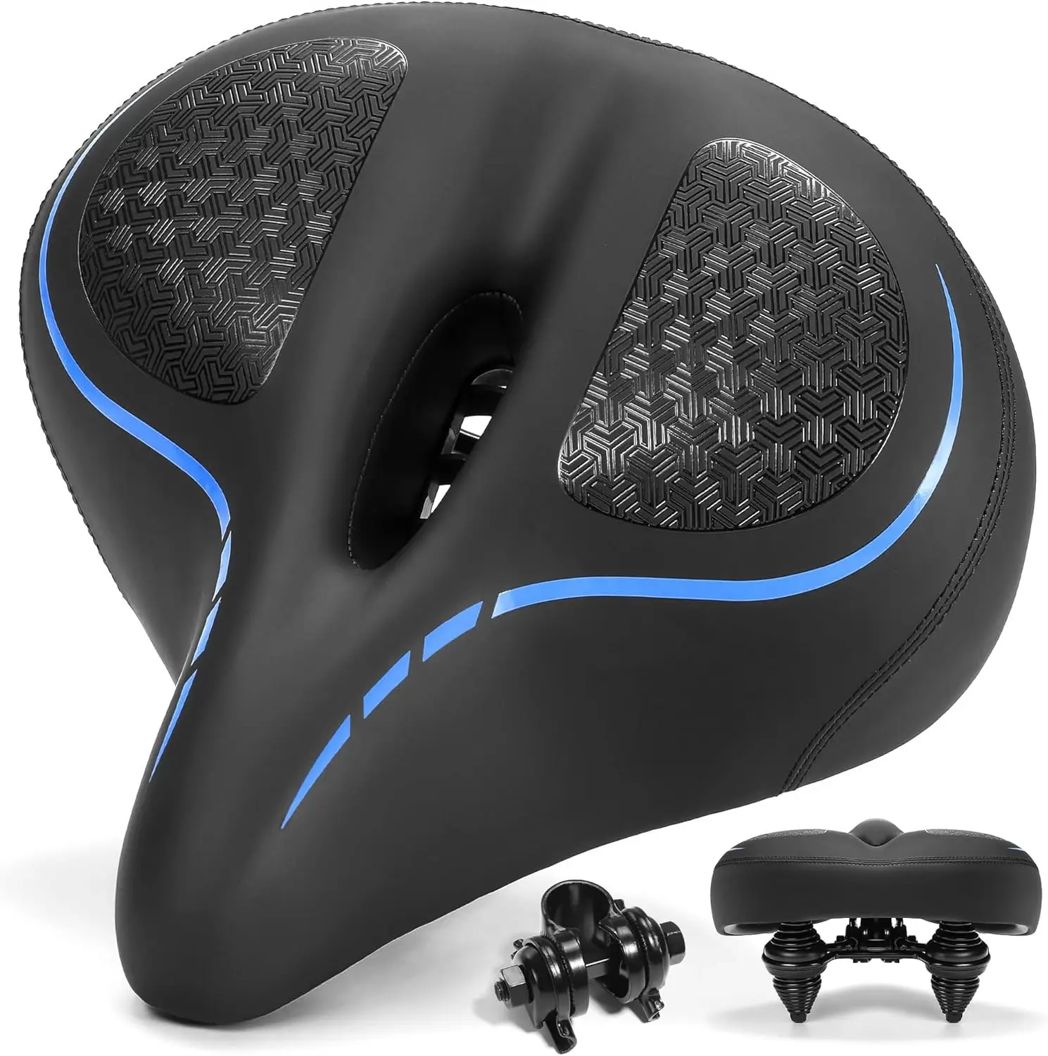 Широкое комфортное велосипедное сиденье для мужчин и женщин, большое седло с мягкой подкладкой из пены с эффектом памяти для города, MTB, Ebike, Scooter, Beach Cruiser
Широкое комфортное велосипедное сиденье для мужчин и женщин, большое седло с мягкой подкладкой из пены с эффектом памяти для города, MTB, Ebike, Scooter, Beach Cruiser