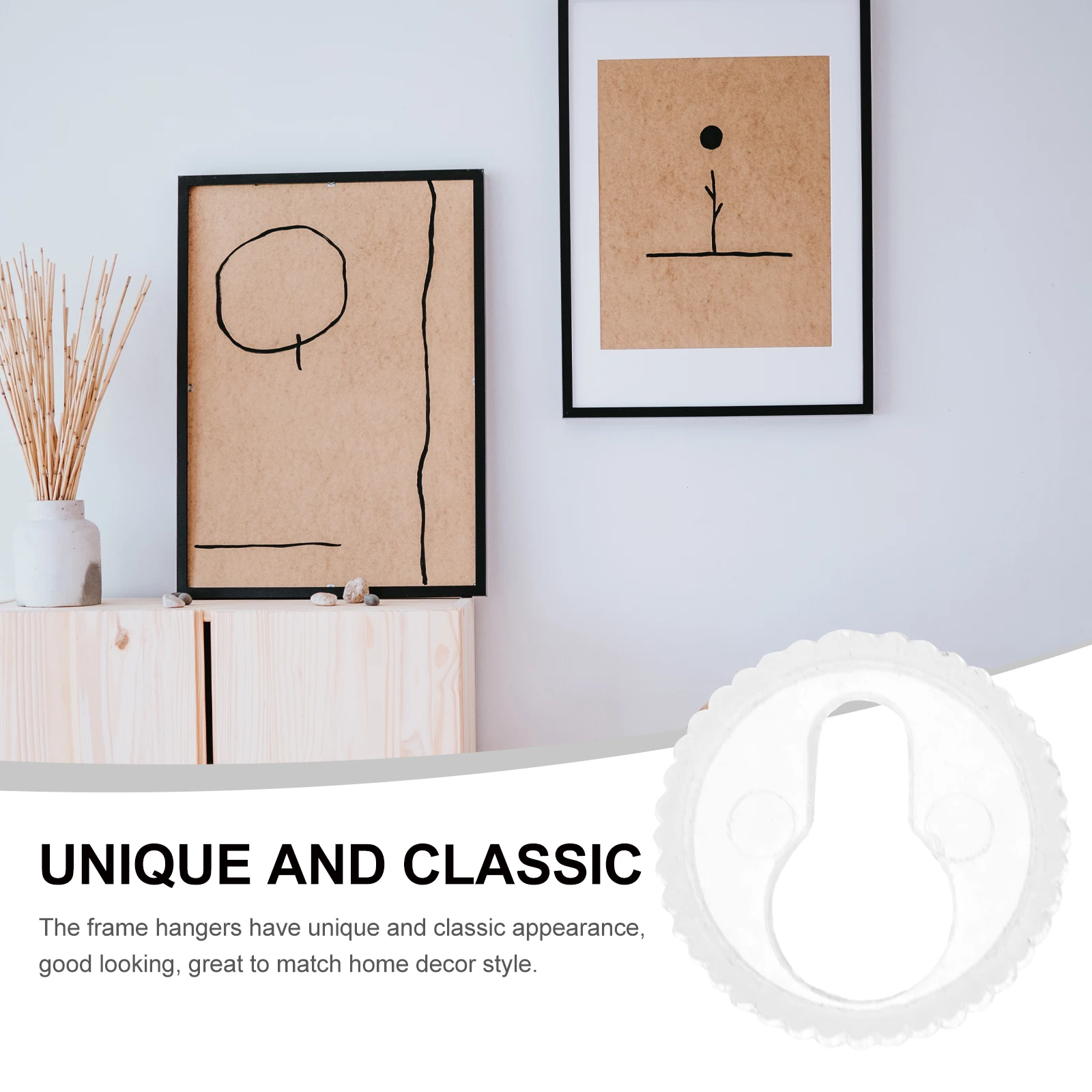 50pcs Round Gourd Slices Plastic Keyhole Hangers Picture Frame Mirror Mounting Clips Shelf Bracket Hardware Accessories
50pcs Round Gourd Slices Plastic Keyhole Hangers Picture Frame Mirror Mounting Clips Shelf Bracket Hardware Accessories