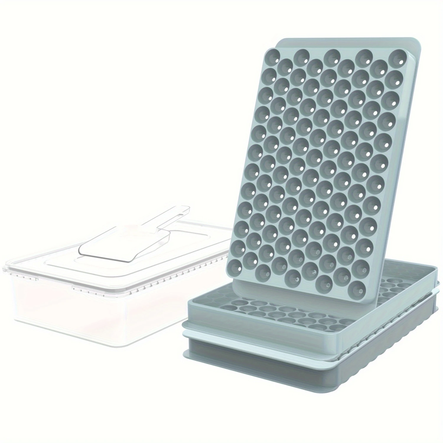Mini Ice Cube Trays, 0.55IN Small Easy Release 104x2PCS Tiny Crushed Ice Tray for Chilling Drinks Coffee Juice (2Pack Blue Ice t
Mini Ice Cube Trays, 0.55IN Small Easy Release 104x2PCS Tiny Crushed Ice Tray for Chilling Drinks Coffee Juice (2Pack Blue Ice t