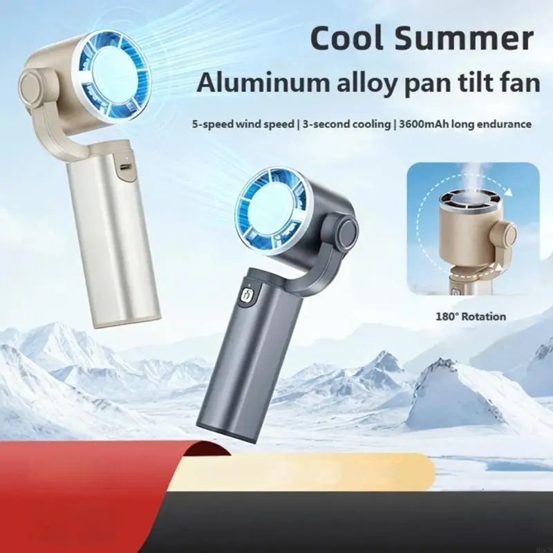 M6CB Portable Handheld Fan 5 Speed Cooling Desk Fan Quiet Handheld Fan 180 Degree Rotation USB Rechargeable Table Fan
M6CB Portable Handheld Fan 5 Speed Cooling Desk Fan Quiet Handheld Fan 180 Degree Rotation USB Rechargeable Table Fan