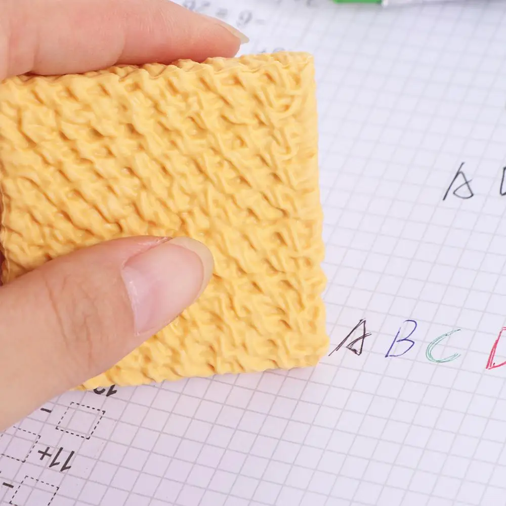 Traceless Portable Instant Noodles Eraser Aesthetic Funny Wiping Eraser Creative Cute Pencil Rubber Kids
Traceless Portable Instant Noodles Eraser Aesthetic Funny Wiping Eraser Creative Cute Pencil Rubber Kids