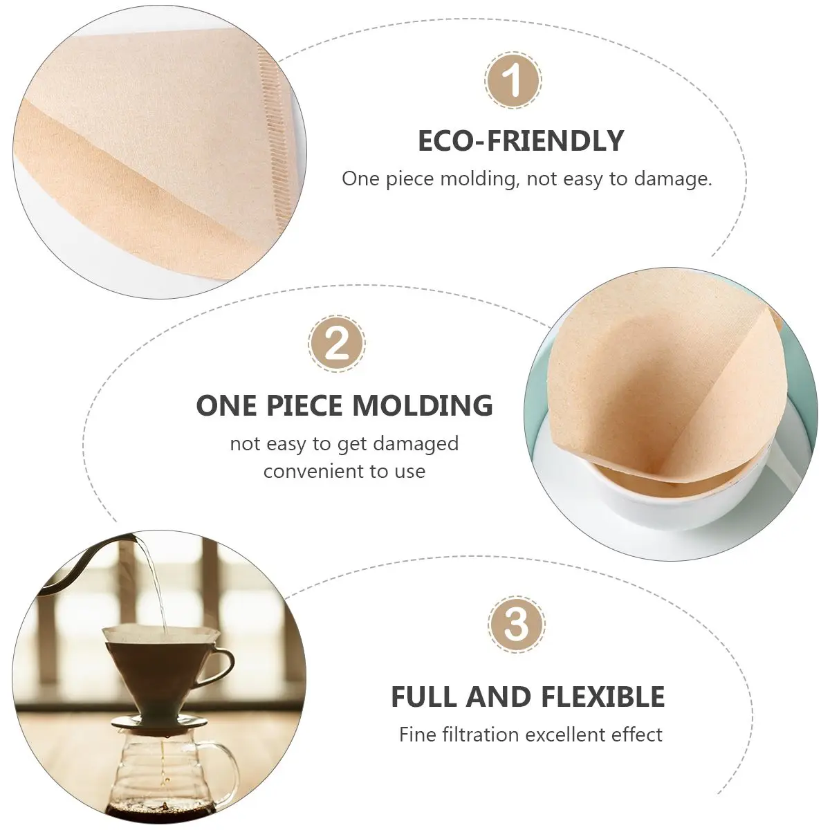200 Pcs Coffee Filter Paper H Dripper Unbleached Machine Fine Filtration Effect Eco Friendly Biodegradable Protect Earth
200 Pcs Coffee Filter Paper H Dripper Unbleached Machine Fine Filtration Effect Eco Friendly Biodegradable Protect Earth