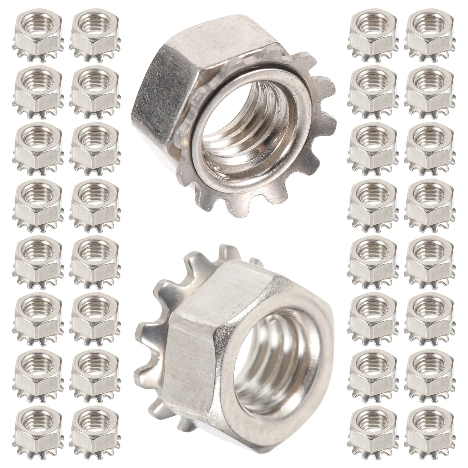 50pcs Stainless Steel Nut M5 Anti-Rust Heat Resistant Fastener Hexagon Locknuts with External for Machinery
50pcs Stainless Steel Nut M5 Anti-Rust Heat Resistant Fastener Hexagon Locknuts with External for Machinery