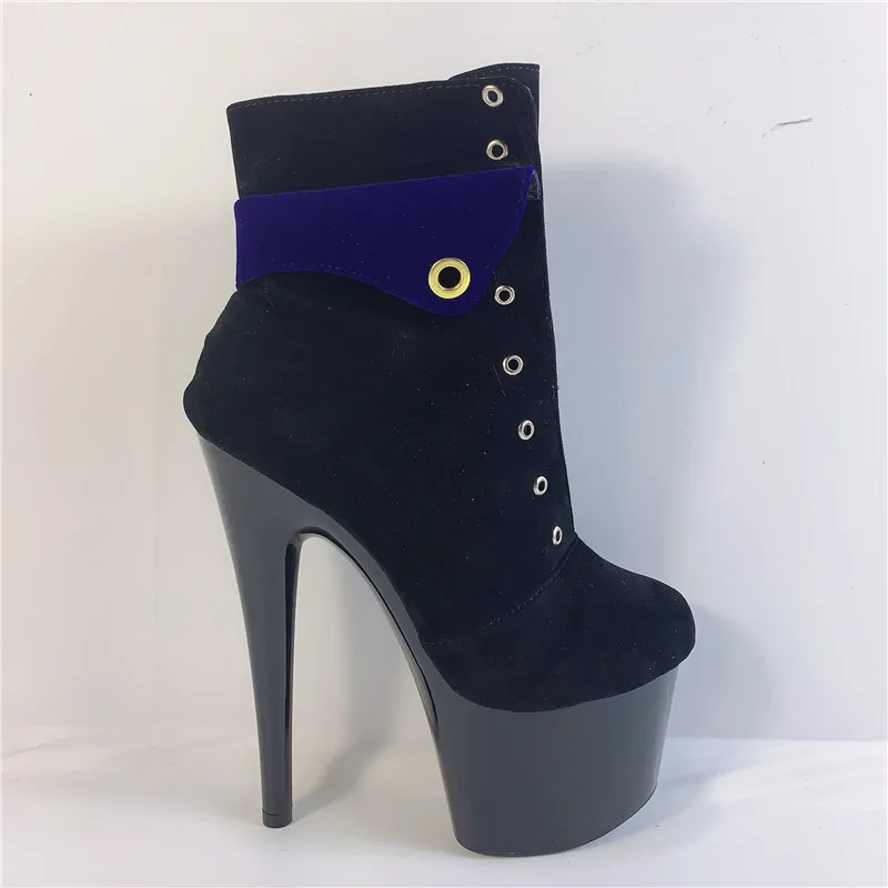 Factory direct 17cm high heels, suede boots with sexy women's shoes, model stage pole dancing show, ankle boots
Factory direct 17cm high heels, suede boots with sexy women's shoes, model stage pole dancing show, ankle boots