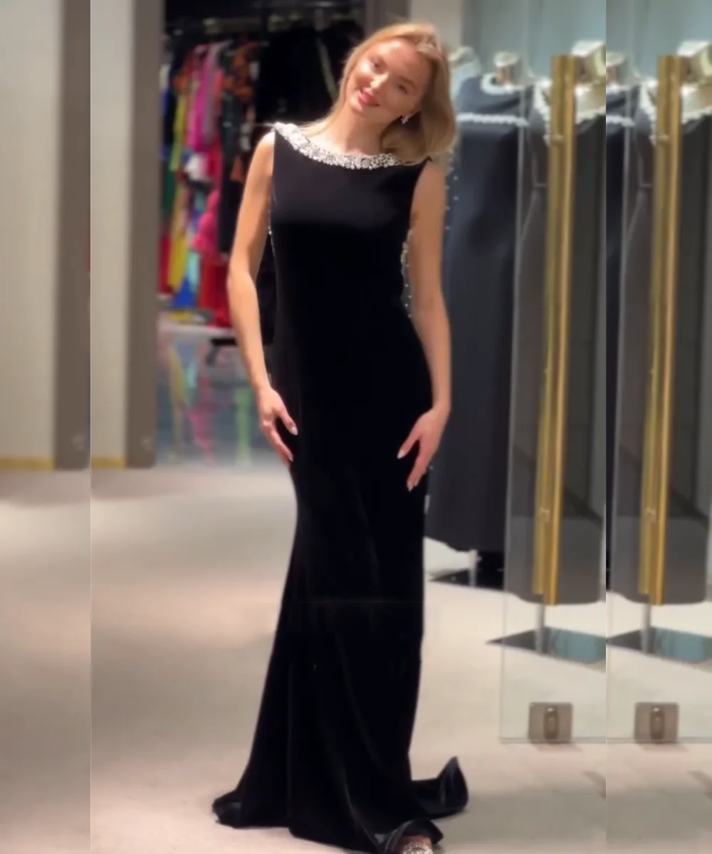 Customized Pastrol Velour Pleat Pattern Pearl Mermaid Scoop Neck Long Bespoke Occasion Evening Dresses Sparkle
Customized Pastrol Velour Pleat Pattern Pearl Mermaid Scoop Neck Long Bespoke Occasion Evening Dresses Sparkle