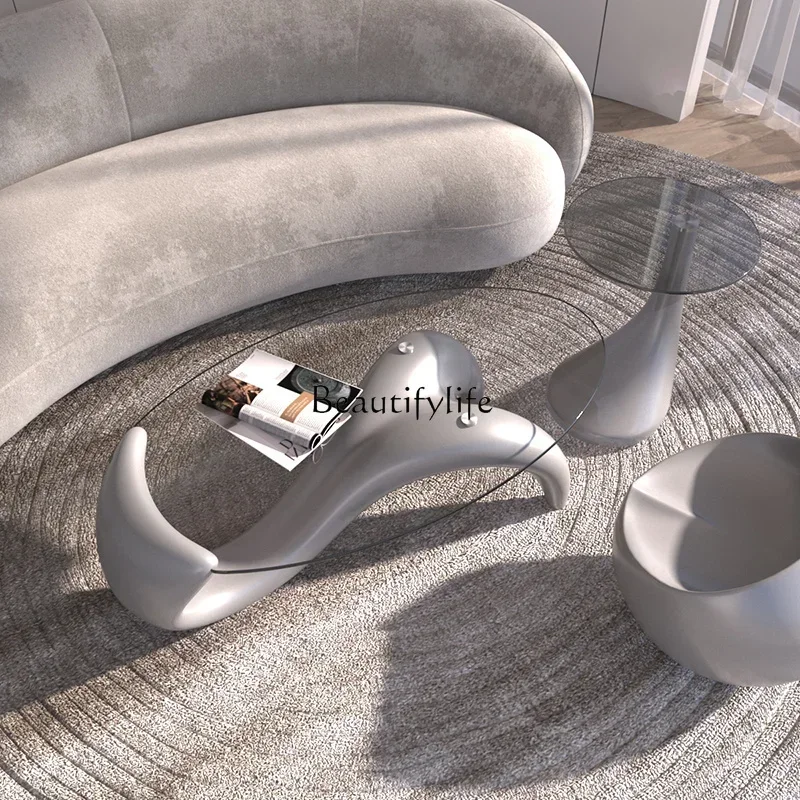 13 Special-Shaped Glass Coffee Table Small Apartment Minimalist Light Luxury Modern Household Coffee Table
13 Special-Shaped Glass Coffee Table Small Apartment Minimalist Light Luxury Modern Household Coffee Table