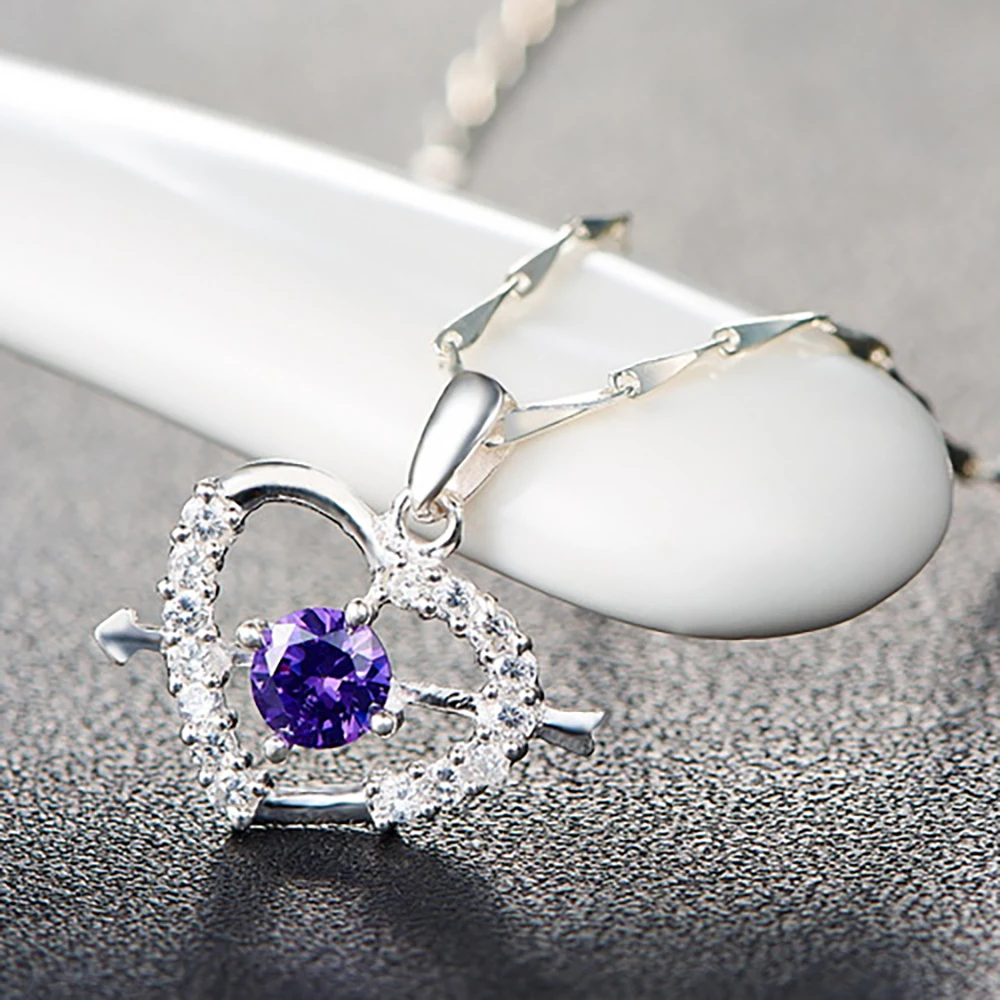 S990 Sterling Silver Love Personality Pendant Ladies Necklace Eight Hearts and Eight Arrows Korean Fashion Cupid Pendant Women
S990 Sterling Silver Love Personality Pendant Ladies Necklace Eight Hearts and Eight Arrows Korean Fashion Cupid Pendant Women