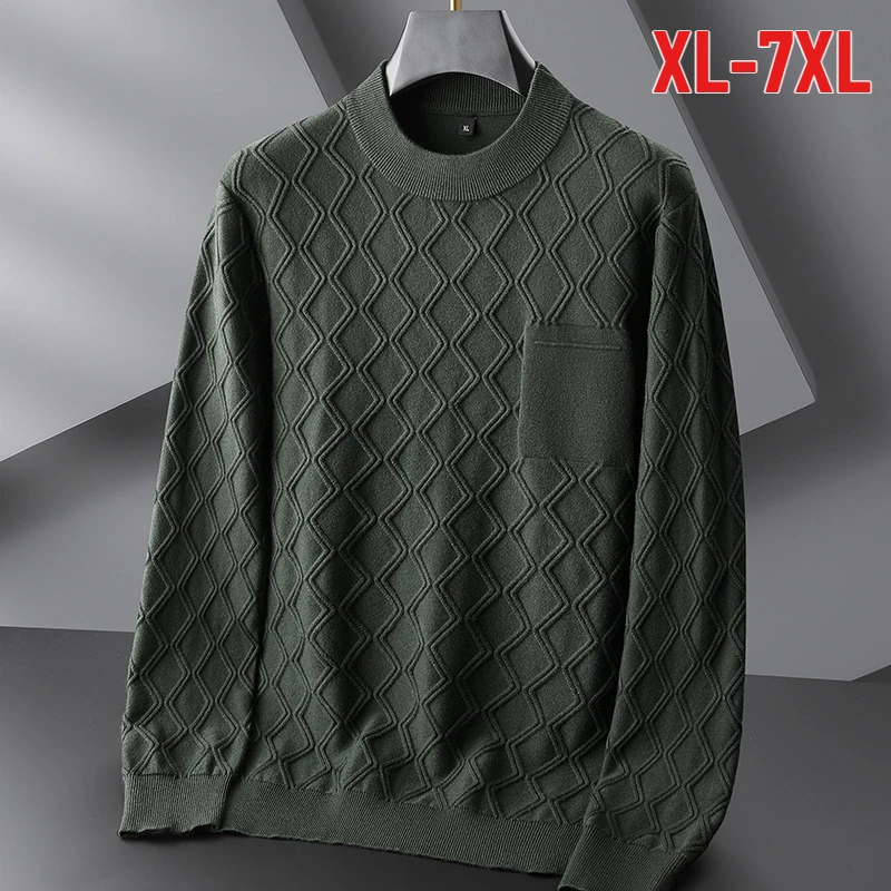 Плюс размер 7XL, осенне-зимние вязаные мужские свитера, роскошные однотонные свитера с длинным рукавом и круглым воротником, повседневные пуловеры, мужские свитера
Плюс размер 7XL, осенне-зимние вязаные мужские свитера, роскошные однотонные свитера с длинным рукавом и круглым воротником, повседневные пуловеры, мужские свитера