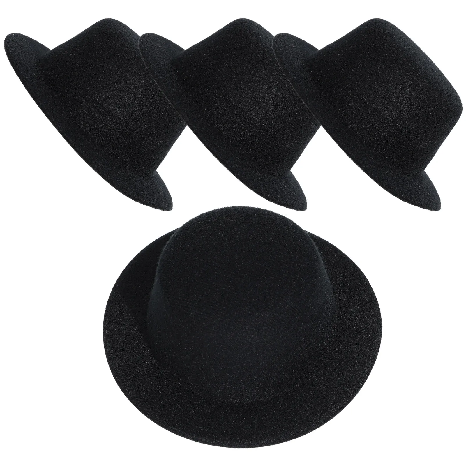 4Pcs Mini Round Formal Hat Blanks for DIY Hair Clips Barrettes Craft Accessories Small Bowler Hat Tea Party Dress Up Decorative
4Pcs Mini Round Formal Hat Blanks for DIY Hair Clips Barrettes Craft Accessories Small Bowler Hat Tea Party Dress Up Decorative