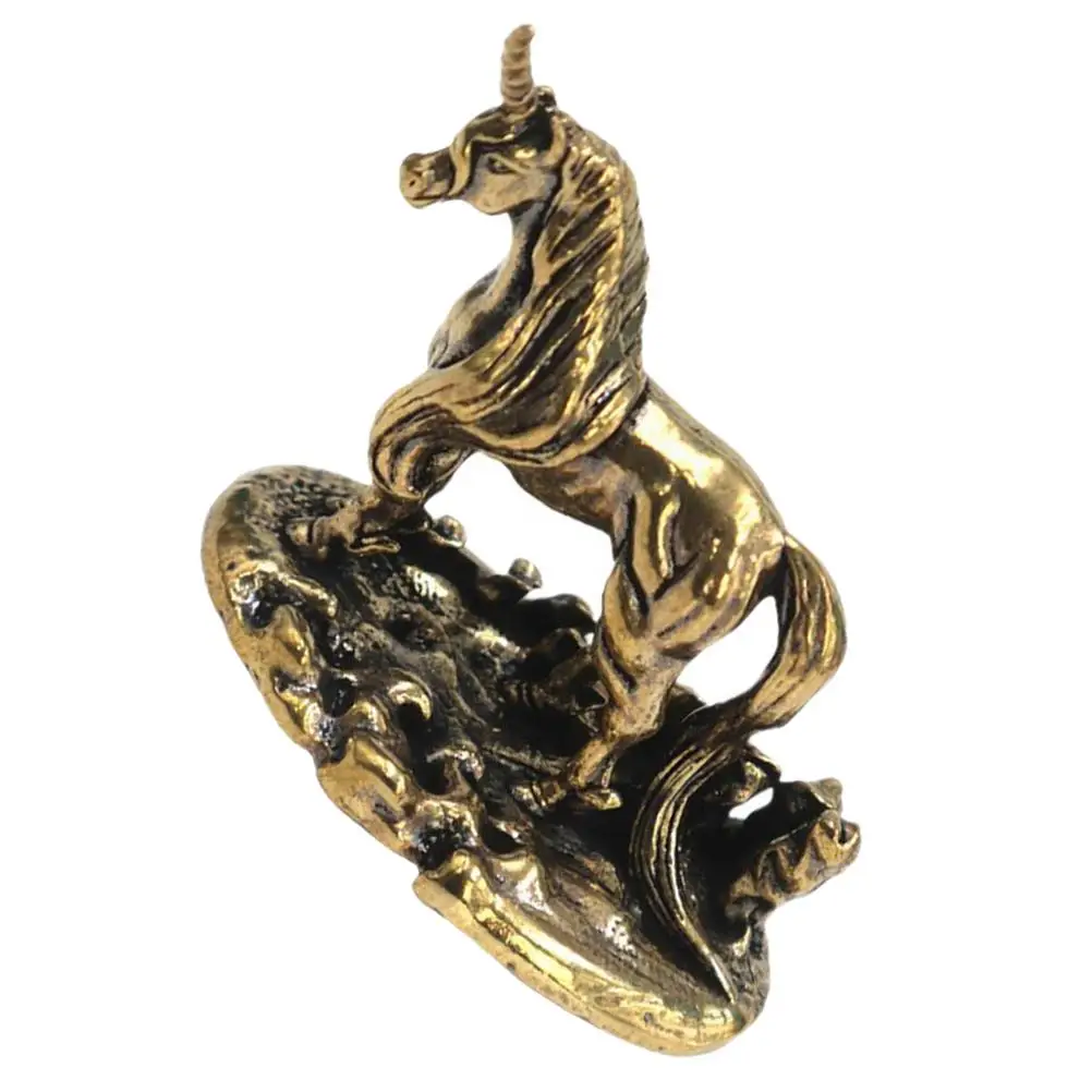 Brass Unicorn Figurine Mini Statue Handicraft Ornament Unique Artwork Home Office Vintage Animal Metal Gardening
Brass Unicorn Figurine Mini Statue Handicraft Ornament Unique Artwork Home Office Vintage Animal Metal Gardening